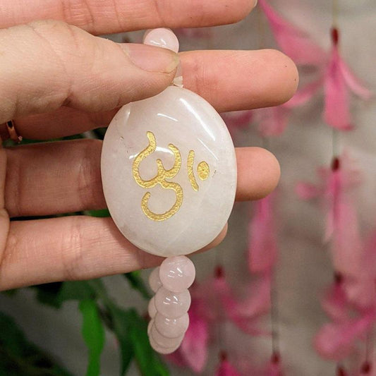 SHOW PRODUCT: Gemstone Om Symbol Power Bracelets-Nature's Treasures