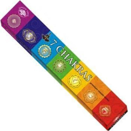 SHOW PRODUCT: Green Tree "7 Chakras" Masala Incense Sticks - 15g-Nature's Treasures