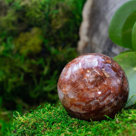 SHOW PRODUCT: Heated Red Hematoid Quartz Sphere-Nature's Treasures