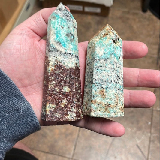 SHOW PRODUCT: Large Amazonite Generator Point-Nature's Treasures