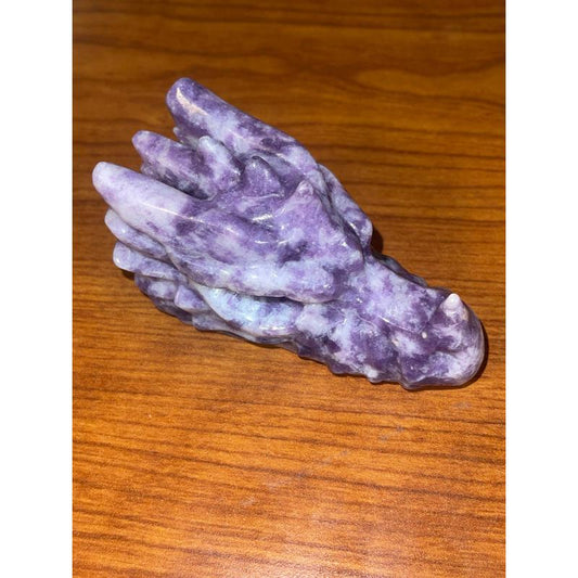 SHOW PRODUCT: Large Crystal Dragon Skull Carving-Nature's Treasures