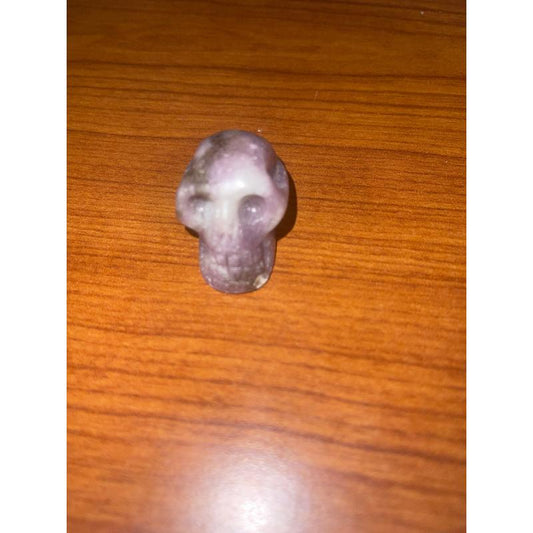 SHOW PRODUCT Lepidolite Skull Carving-Nature's Treasures