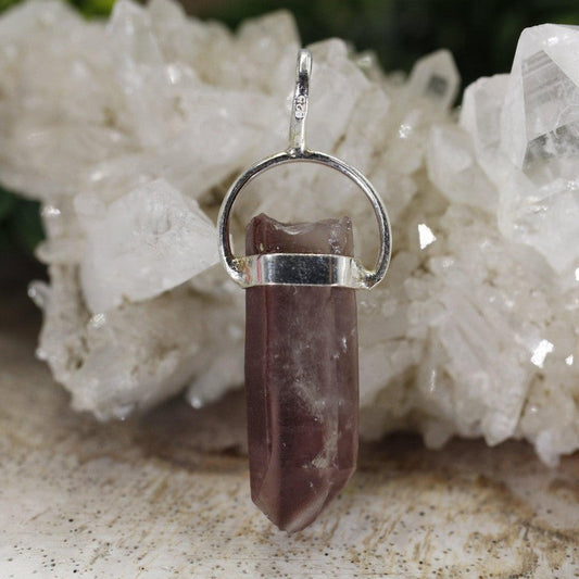 SHOW PRODUCT- Lithium Quartz Point Pendants .925 Sterling Silver-Nature's Treasures