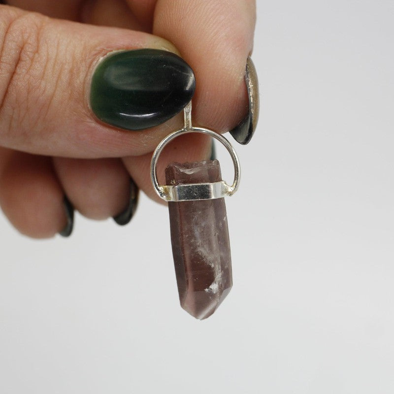 SHOW PRODUCT- Lithium Quartz Point Pendants .925 Sterling Silver-Nature's Treasures