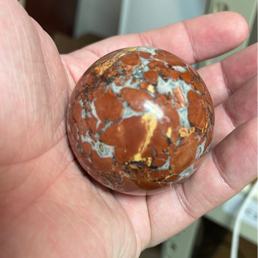 SHOW PRODUCT: Maligano Jasper 50 mm Sphere-Nature's Treasures