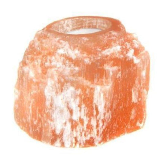 SHOW PRODUCT: Orange Selenite Tea Light Holder-Nature's Treasures