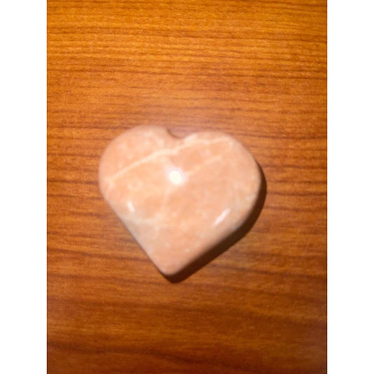 SHOW PRODUCT: Peach Moonstone Heart-Nature's Treasures