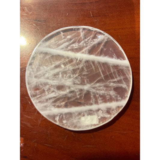 SHOW PRODUCT: Polished Clear Quartz Disc-Nature's Treasures