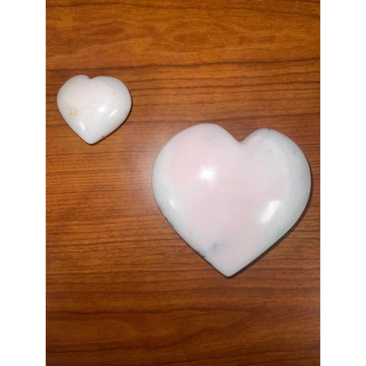 SHOW PRODUCT: Polished Pink Opal Heart-Nature's Treasures