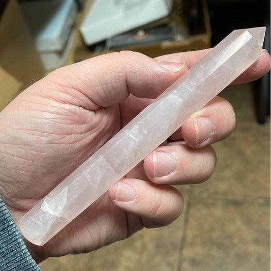 SHOW PRODUCT: Polished Rose Quartz Massage Point Tool-Nature's Treasures