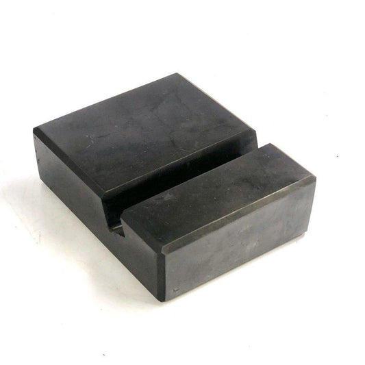 SHOW PRODUCT: Polished Shungite Carving - Cell Phone, Business Card Holder-Nature's Treasures