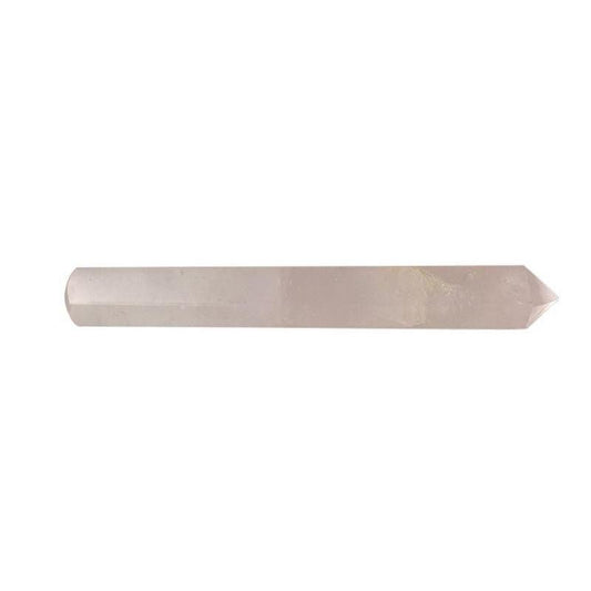 SHOW PRODUCT: Polished and Facet Faced Rose Quartz 6 in Massage Wand-Nature's Treasures