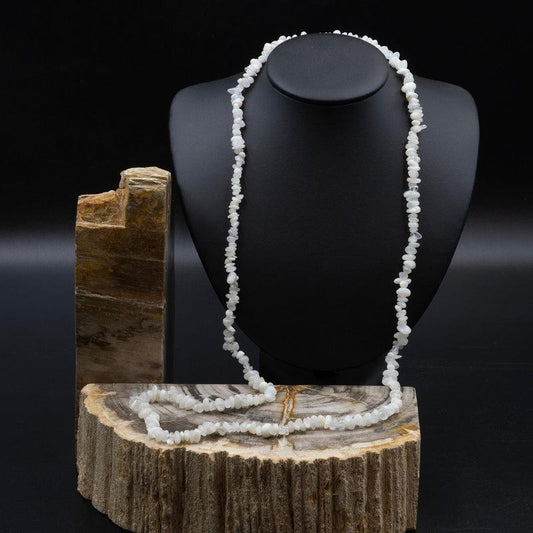SHOW PRODUCT: Rainbow Moonstone Chip Necklace-Nature's Treasures