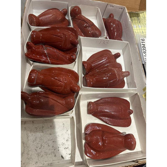 SHOW PRODUCT- Red Jasper Angel Carvings-Nature's Treasures