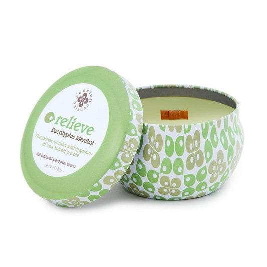 SHOW PRODUCT: Root Candles Seeking Balance Spa Collection || Relieve - Eucalyptus Menthol-Nature's Treasures