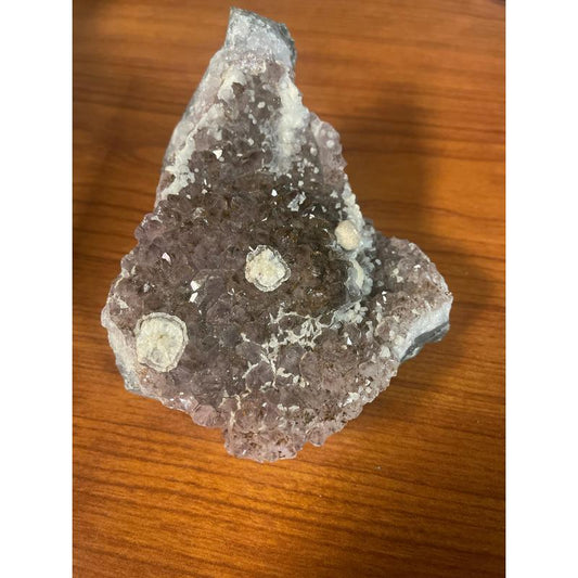 SHOW PRODUCT: Rough Amethyst Cluster w/Calcite and Iron Inclusions-Nature's Treasures