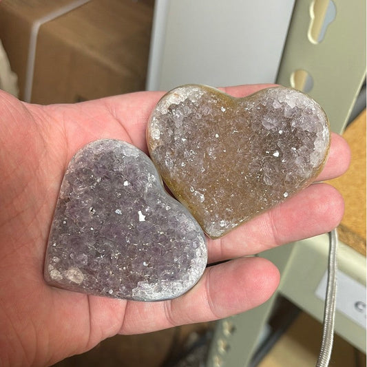 SHOW PRODUCT: Rough Brazilian Amethyst Heart Clusters-Nature's Treasures