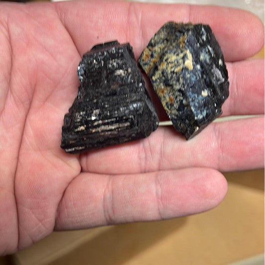 SHOW PRODUCT: Rough Brazilian Black Tourmaline Chunks-Nature's Treasures