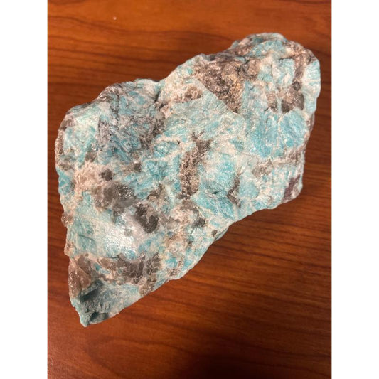 SHOW PRODUCT: Rough Graphic Amazonite and Smoky Quartz in Matrix-Nature's Treasures