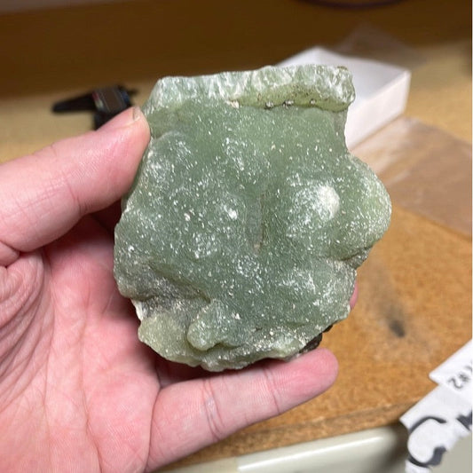 SHOW PRODUCT: Rough Prehenite with Epidote Specimen-Nature's Treasures
