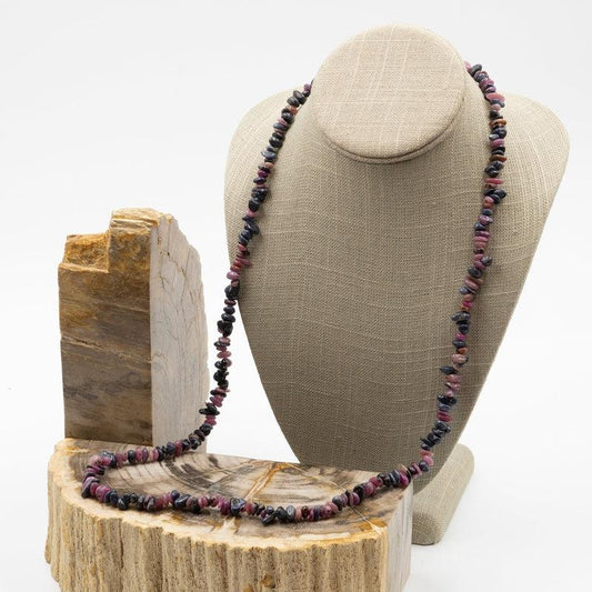SHOW PRODUCT: Ruby and Sapphire Chip Necklace-Nature's Treasures