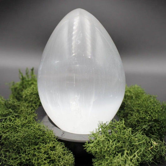 SHOW PRODUCT: Selenite Satin Spar Egg Carving-Nature's Treasures