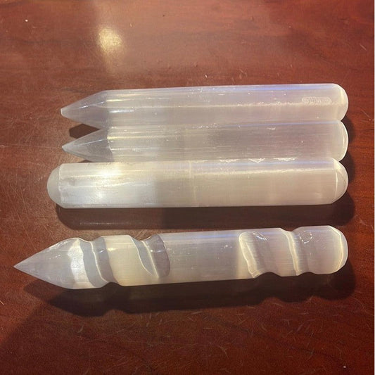 SHOW PRODUCT: Selenite Satin Spar Polished Massage Wand-Nature's Treasures