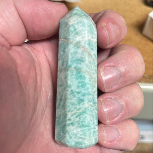 SHOW PRODUCT: Small Amazonite Generator Point-Nature's Treasures