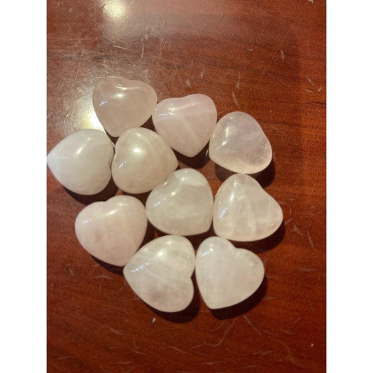 SHOW PRODUCT: Small Polished Rose Quartz Pocket Heart 25 mm-Nature's Treasures