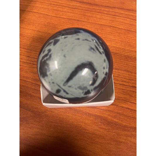 SHOW PRODUCT: Spiderweb Obsidian 70mm Sphere-Nature's Treasures