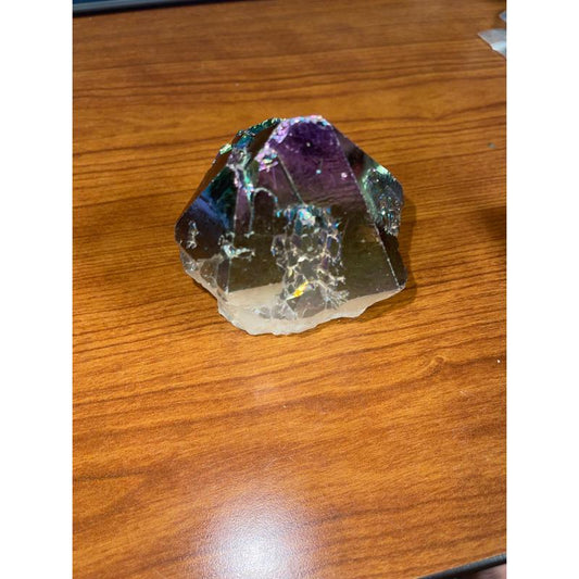 SHOW PRODUCT Titanium Aura Amethyst Top-Polished Point-Nature's Treasures
