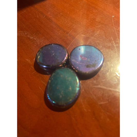 SHOW PRODUCT: Titanium Aura Quartz Thumb Stones-Nature's Treasures