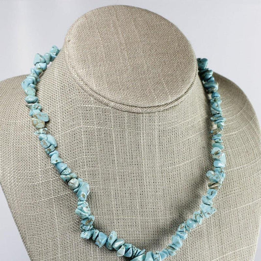 SHOW PRODUCT: Turquoise Chip Necklace Choker-Nature's Treasures