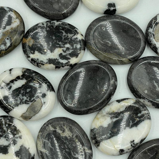 SHOW PRODUCT: Zebra Jasper Worry Palm Stone-Nature's Treasures