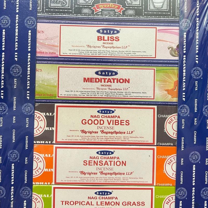 Satya Sai Baba Assorted 12 Pack 15gr Incense Gift Set-Nature's Treasures