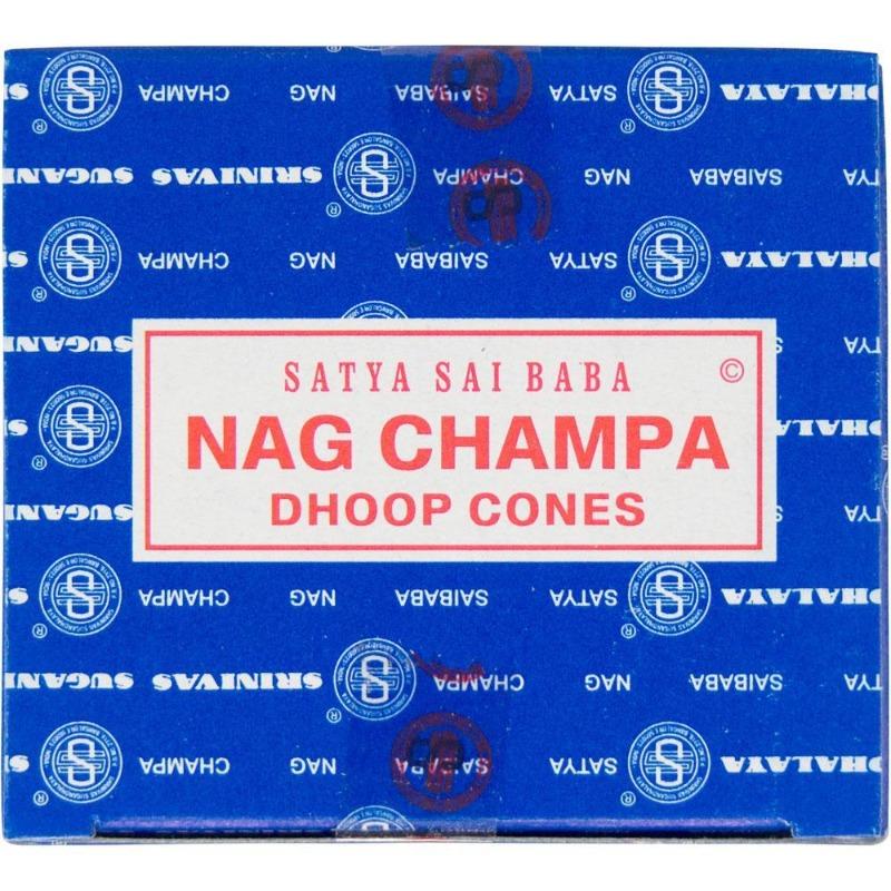 Satya Sai Baba Dhoop Incense Cones "Nag Champa"-Nature's Treasures