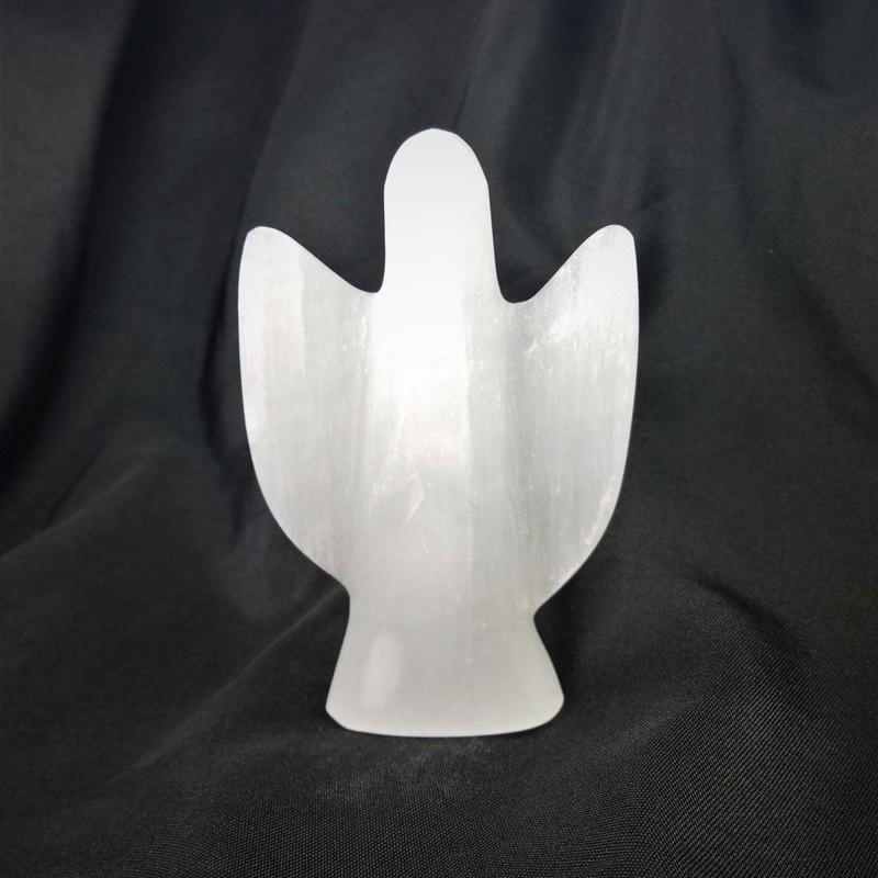 Selenite Satin Spar Angel Carvings || Aura Cleansing-Nature's Treasures