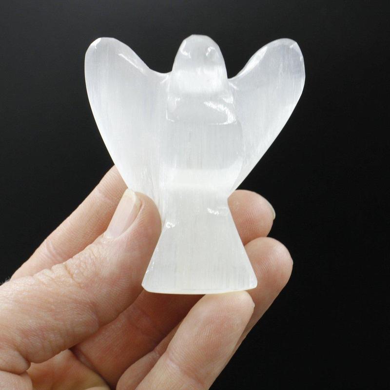 Selenite Satin Spar Angel Carvings || Aura Cleansing-Nature's Treasures