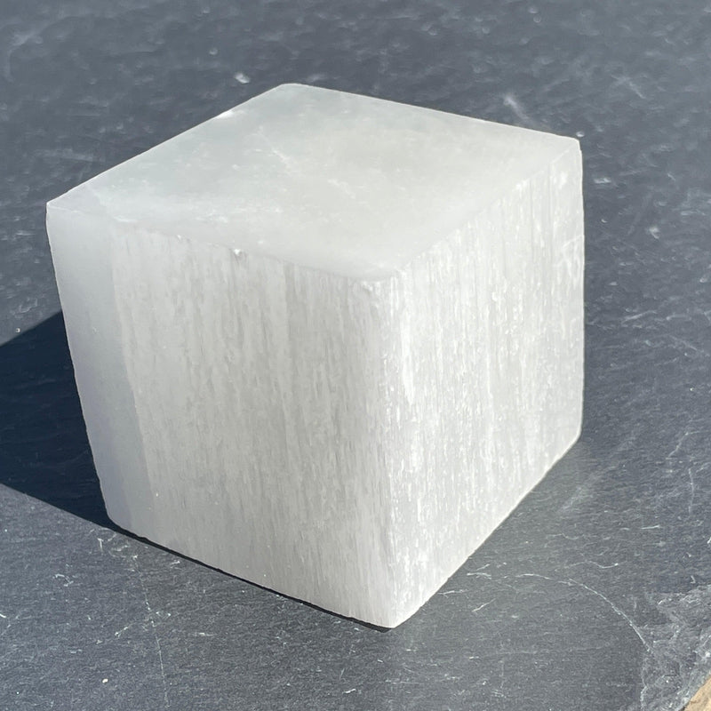 Selenite Satin Spar Cube || Aura Cleansing || Morocco-Nature's Treasures