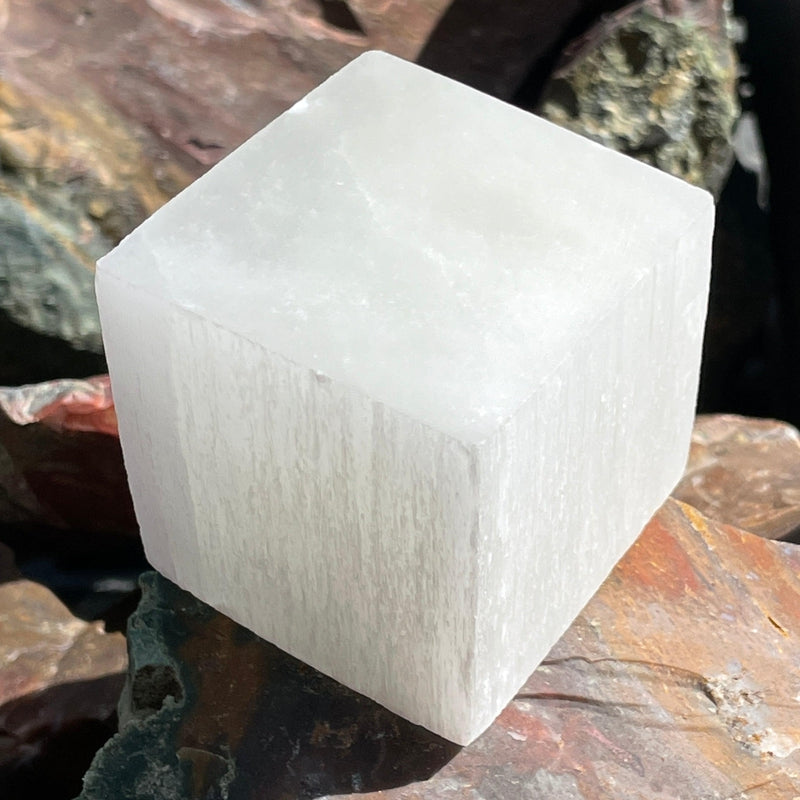 Selenite Satin Spar Cube || Aura Cleansing || Morocco-Nature's Treasures