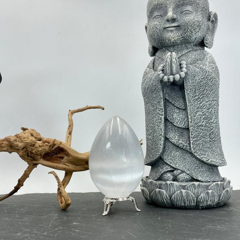 Selenite Satin Spar Egg Carvings || Morocco-Nature's Treasures