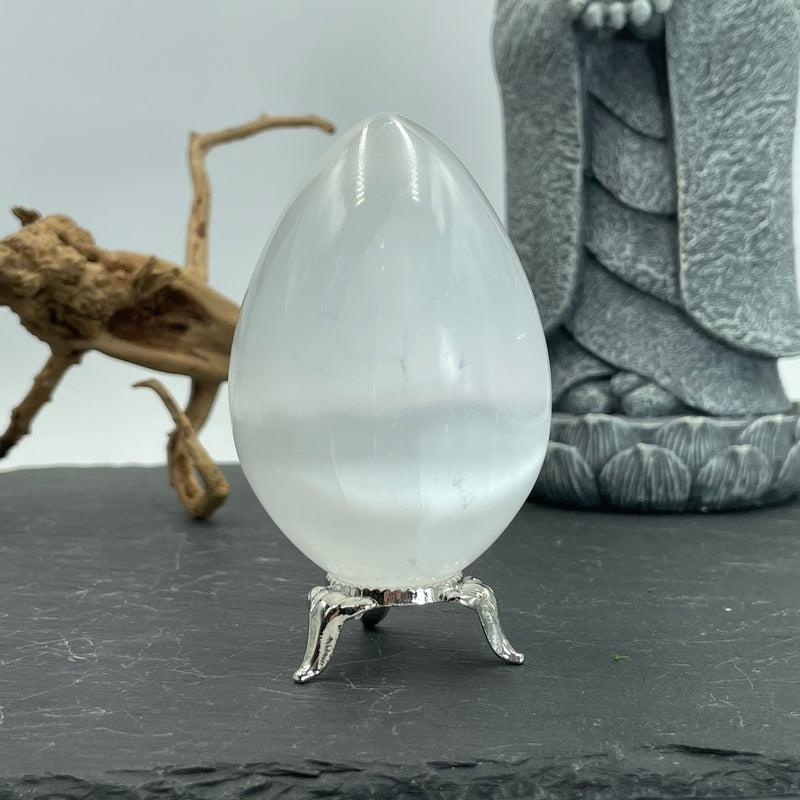Selenite Satin Spar Egg Carvings || Morocco-Nature's Treasures