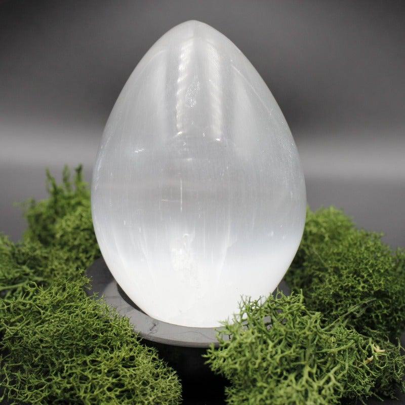 Selenite Satin Spar Egg Carvings || Morocco-Nature's Treasures
