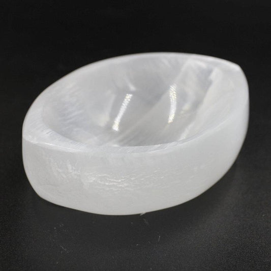 Selenite Satin Spar Oval Shape Bowls || Cleansing Bowls-Nature's Treasures
