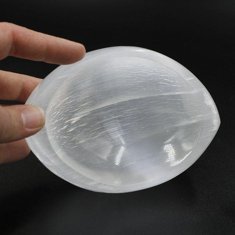Selenite Satin Spar Oval Shape Bowls || Cleansing Bowls-Nature's Treasures