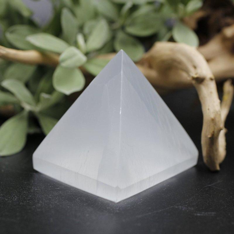 Selenite Satin Spar Pyramids || Aura Cleansing-Nature's Treasures