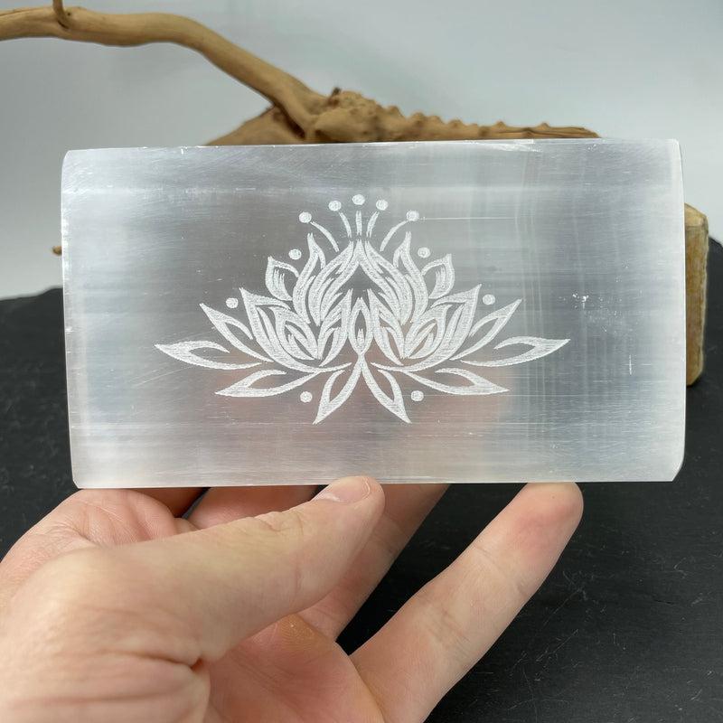 Selenite Satin Spar Rectangle Charging Plates || Morocco-Nature's Treasures