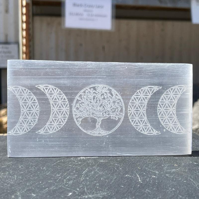 Selenite Satin Spar Rectangle Charging Plates || Morocco-Nature's Treasures