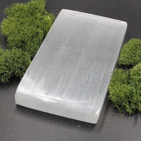 Selenite Satin Spar Rectangle Charging Plates || Morocco-Nature's Treasures