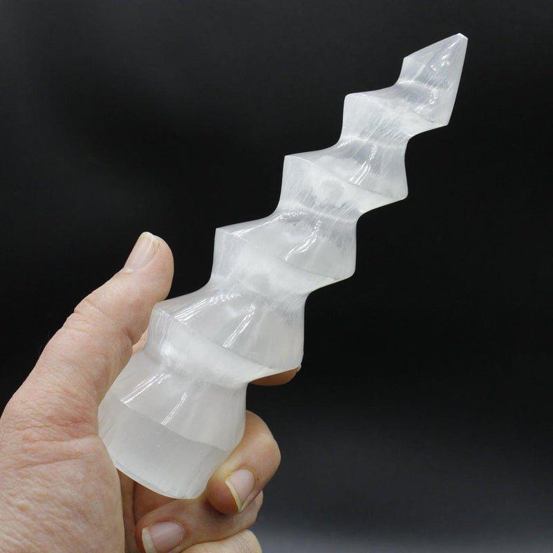 Selenite Satin Spar Spiral Towers || Morocco-Nature's Treasures